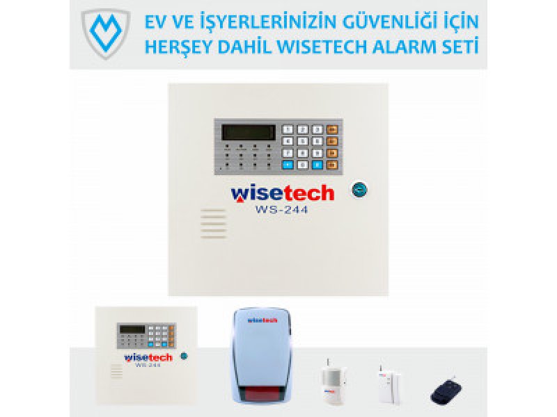 WS-244 Wisetech Kablosuz Alarm Seti