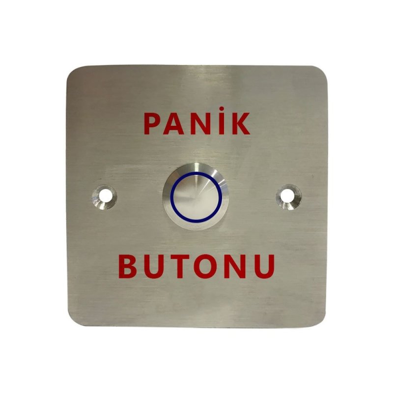 Paslanmaz Çıkış Butonu -LED buton / Yuzey Tip