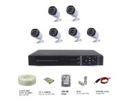 6 Kameralı SONY Lensli 4 ATOM LED'li Kamera Sistemi