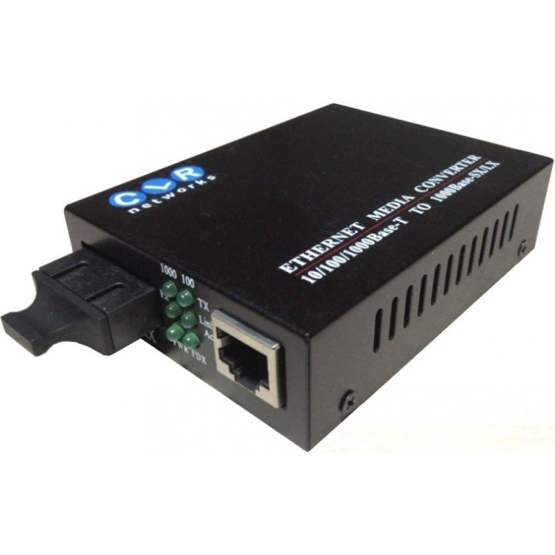 CLR-MCG-11 Gigabit Ethernet to Fiber Optik Media Çevirici/Dönüştürücü [ SM Single Mode SC Duplex Kon