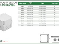 TERMOPLASTİK BUATLAR (DERİN) OPAK KAPAKLI