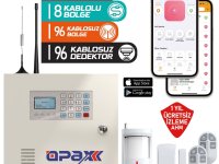 OPAX-2646 KABLOLU I KABLOSUZ GPRS ALARM PANELİ