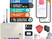 OPAX-2747 GPRS/LAN KEYPADLİ KABLOLU&KABLOSUZ ALARM PANELİ